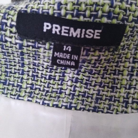 Premise Women's Tweed Blazer Jacket with Pockets - Picture 5 of 6